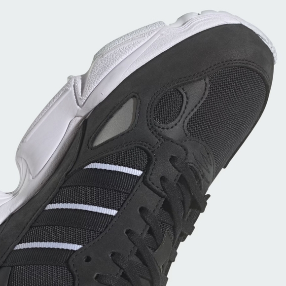 NIB Adidas Falcon Women's 7.5 Core Black White Chunky Retro Sneakers IG8301 - Picture 11 of 16